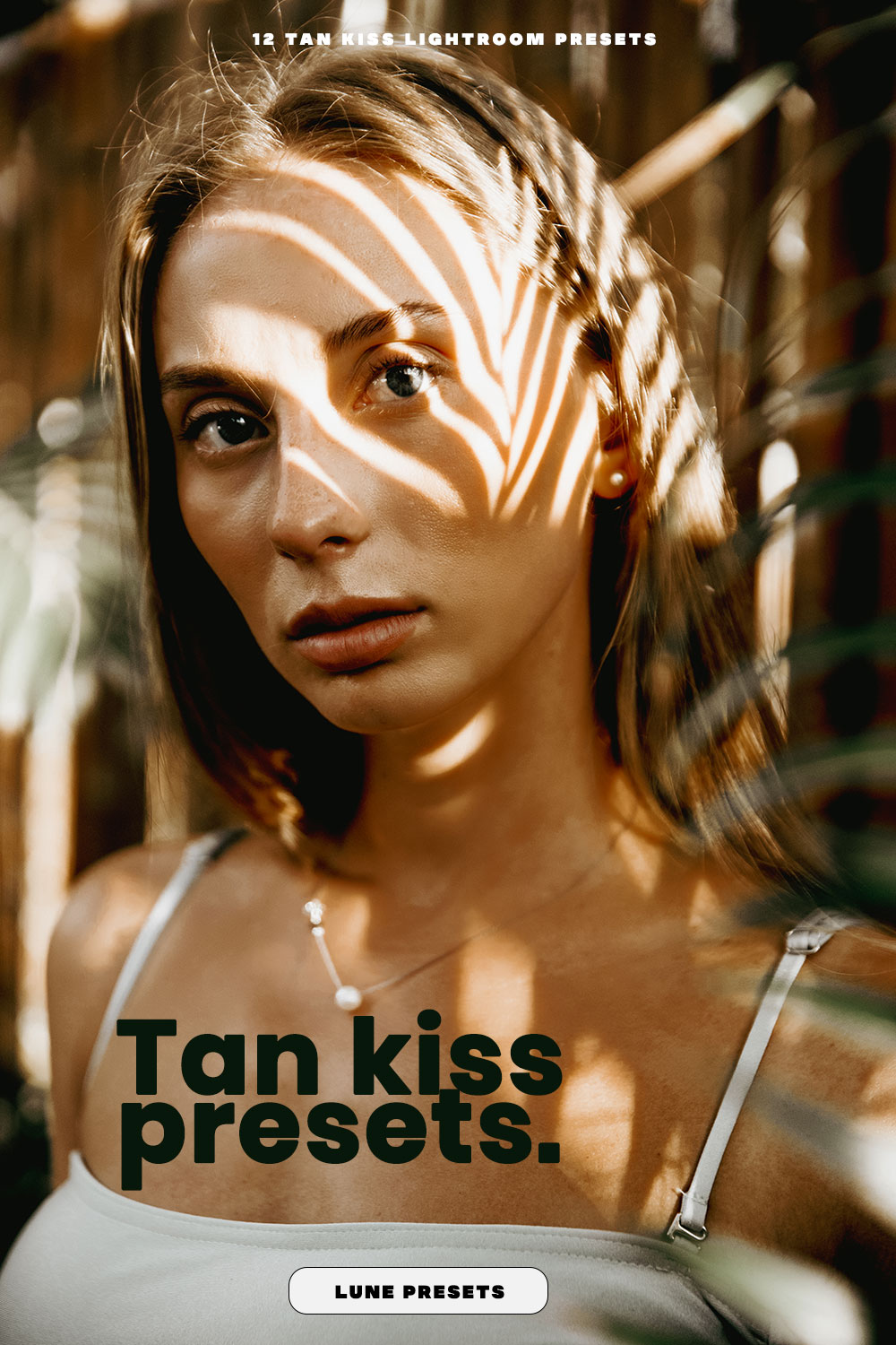 Tan kiss Lightroom Presets pinterest image.