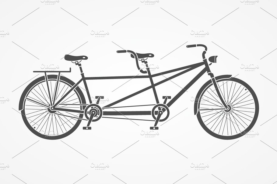 Tandem Bicycle Set image preview.