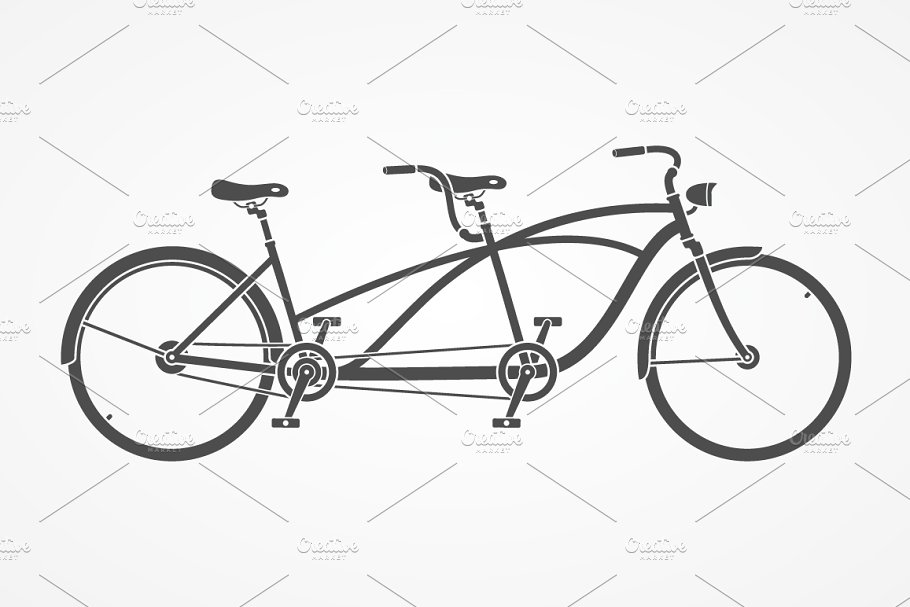 Tandem Bicycle Set image preview.