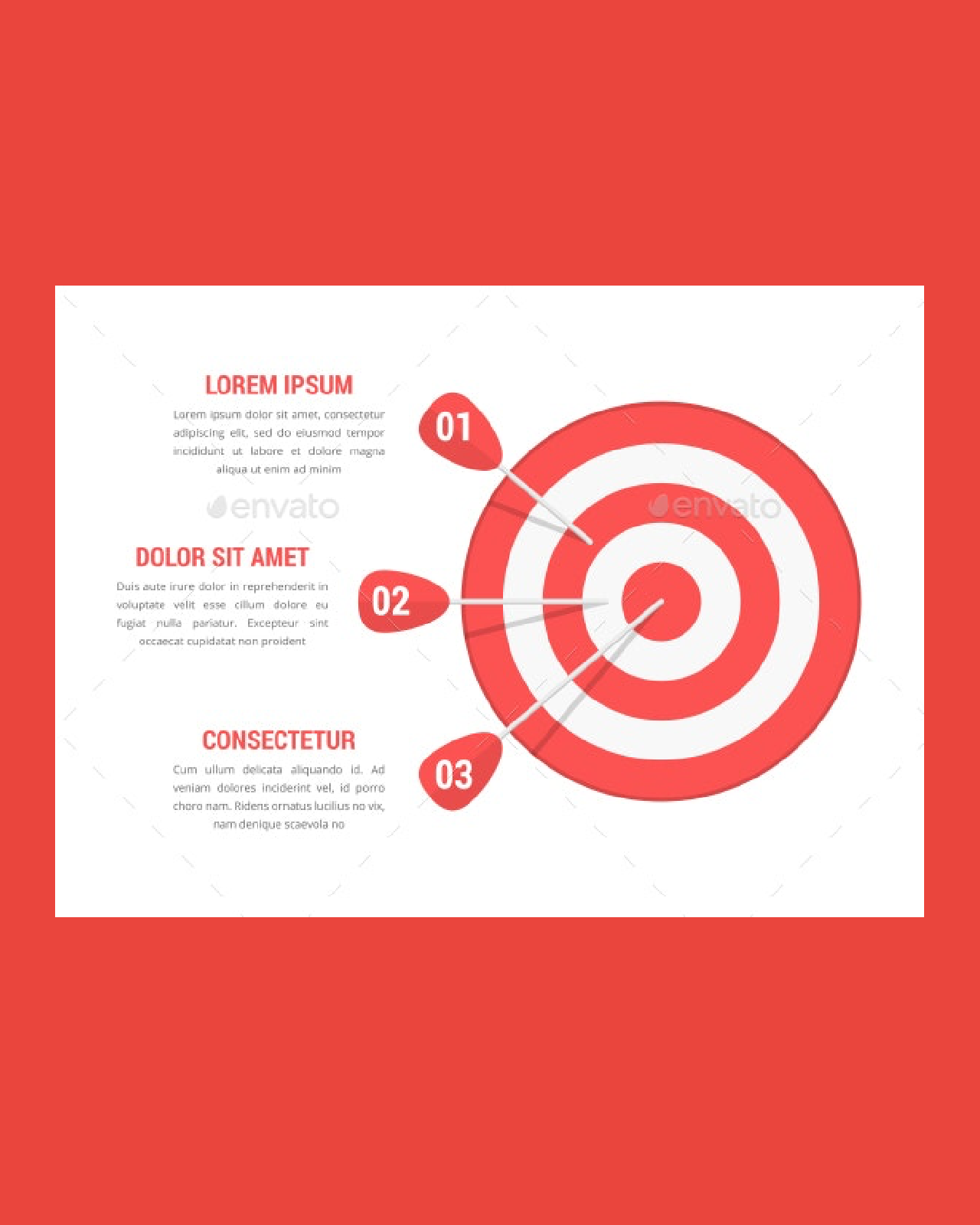Target infographic template pinterest image.
