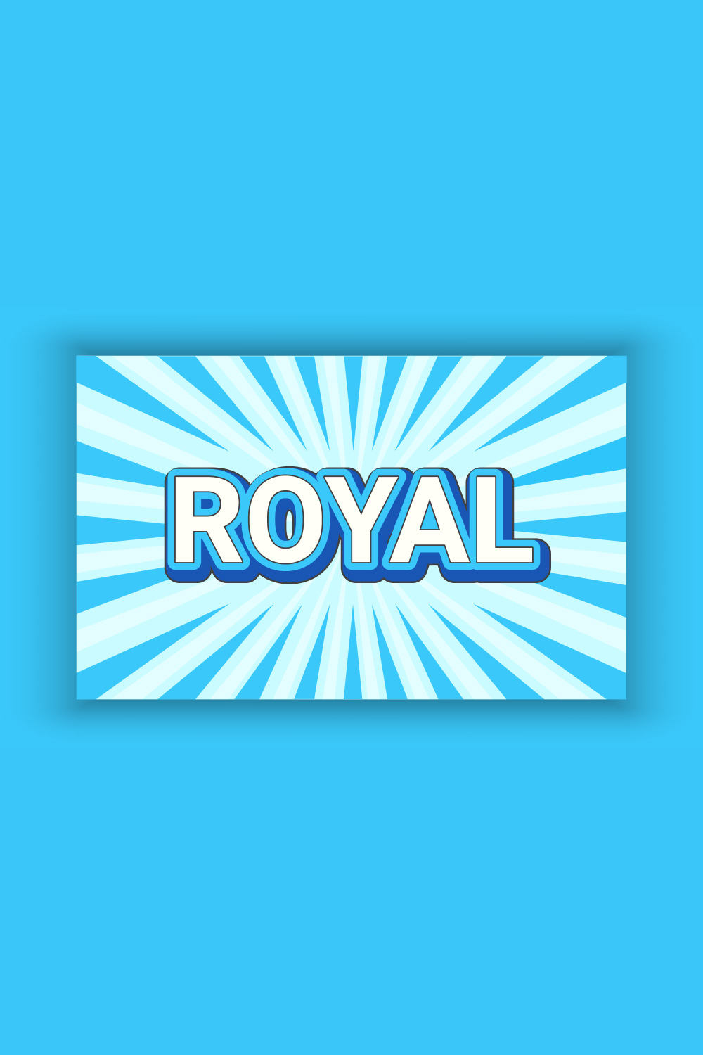 Royal Effect Template With 3D Bold Style - Pinterest.