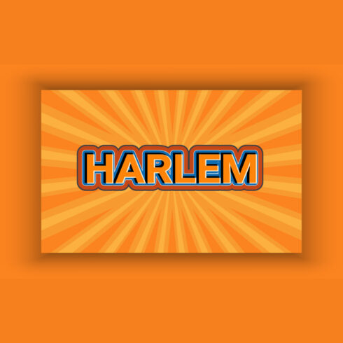Harlem Effect Template with 3d Bold Style main cover.