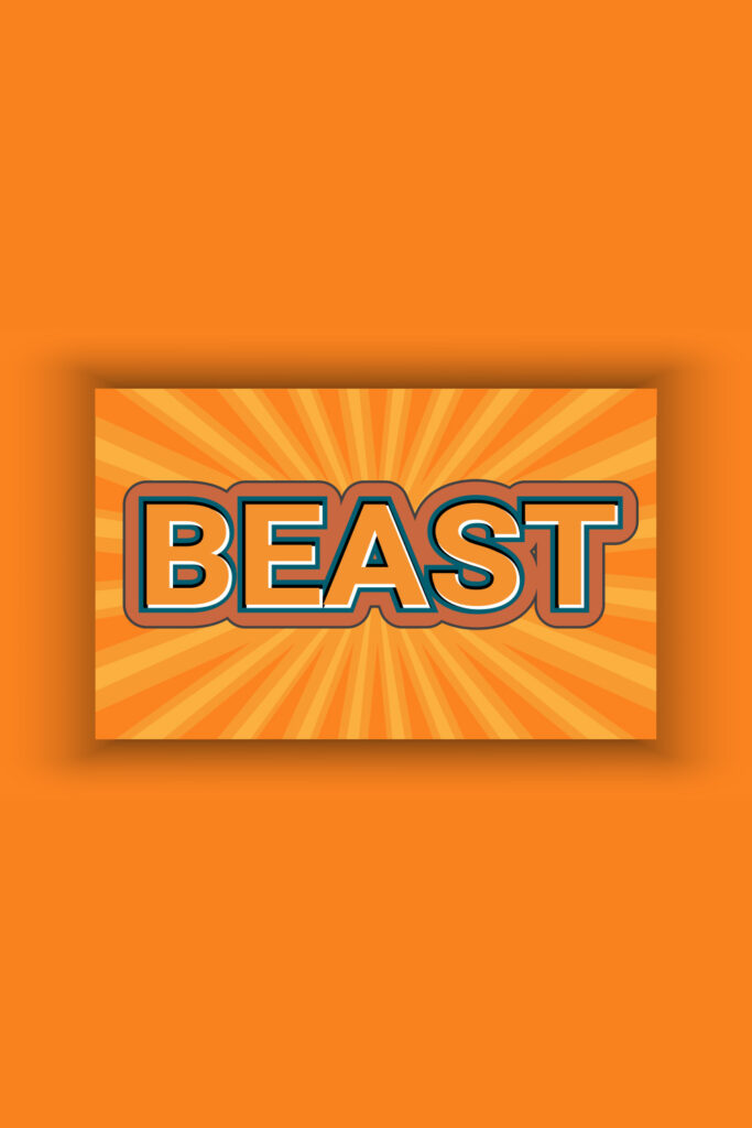 Beast Effect Template with 3d Bold Style | MasterBundles