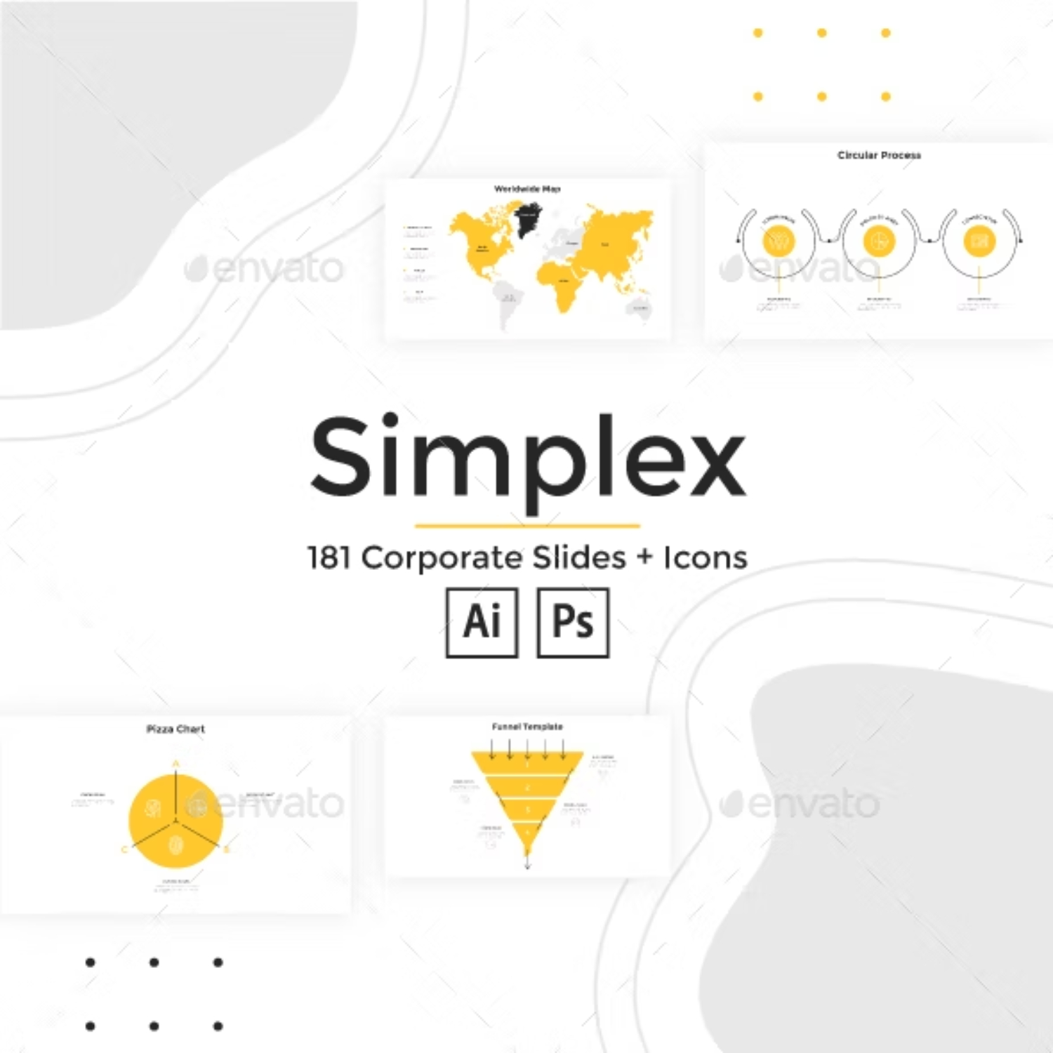 The Simplex. Vector Template Main Cover.