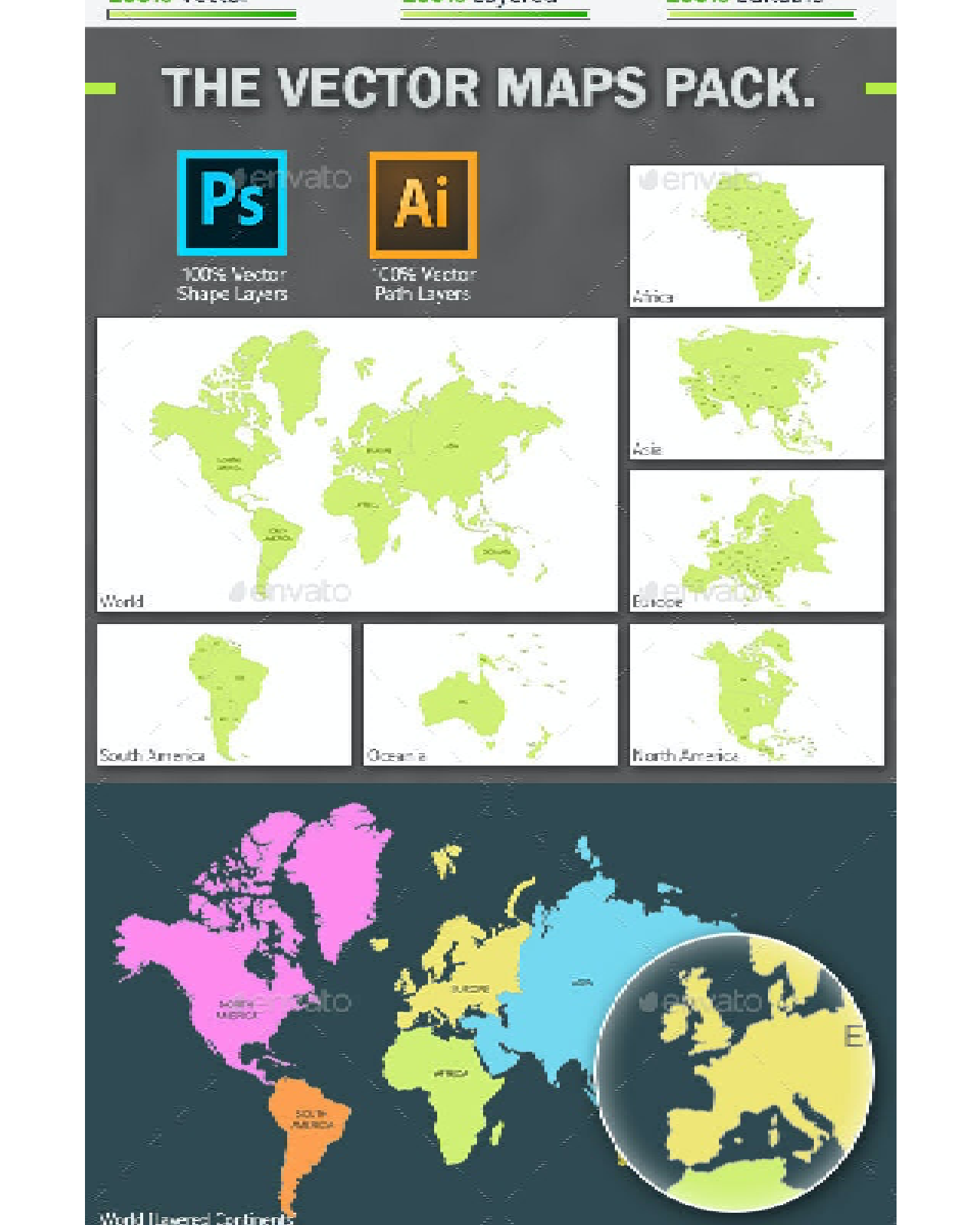 The vector maps pack pinterest image.