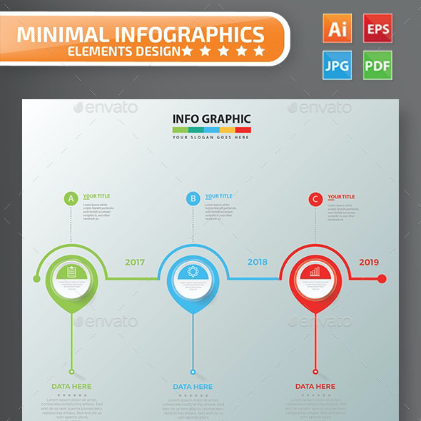 Timeline infographic design main cover.