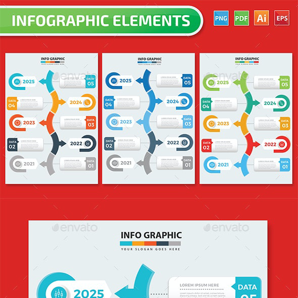 Tmeline infographics design main cover.