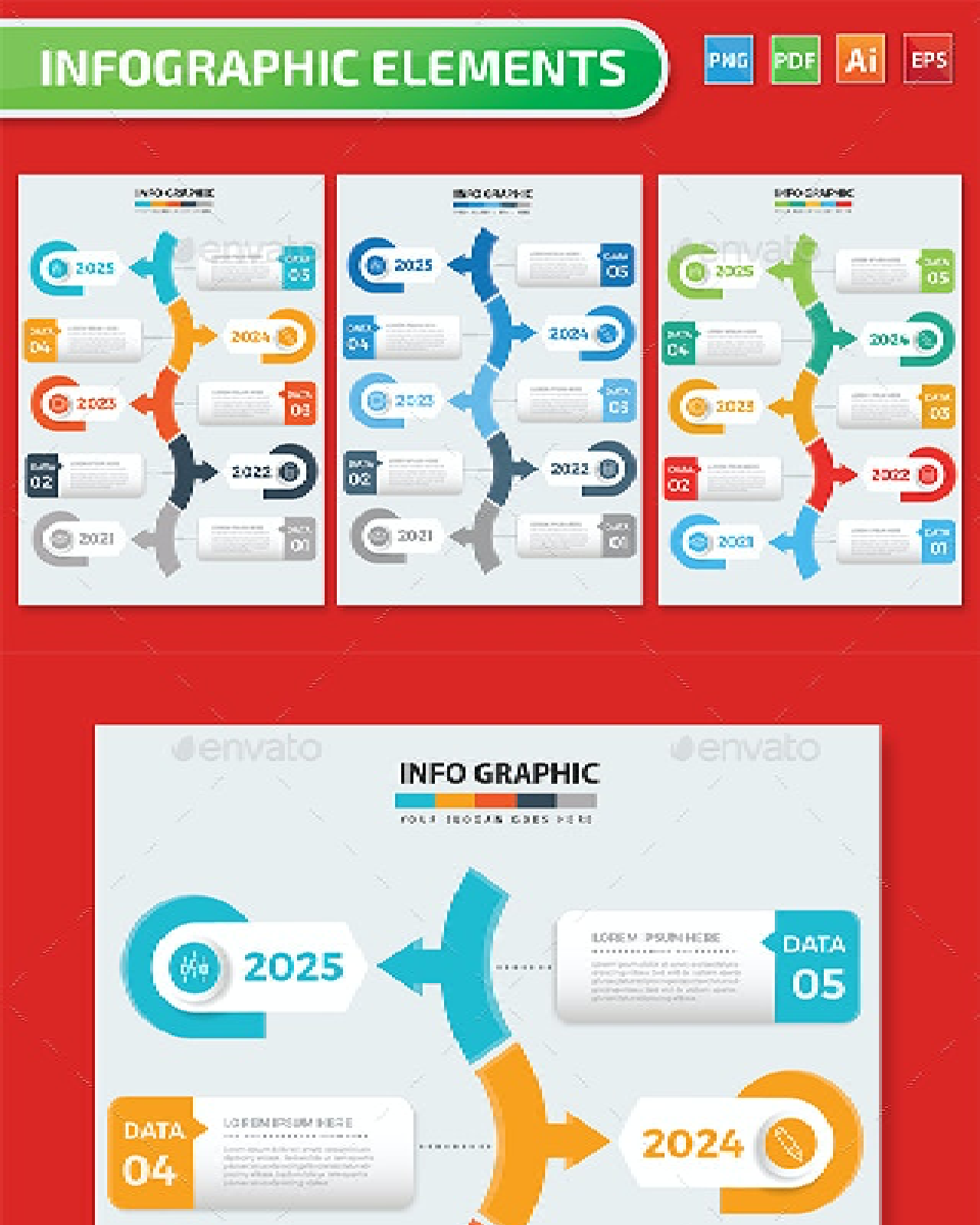 Timeline infographics design pinterest image preview.