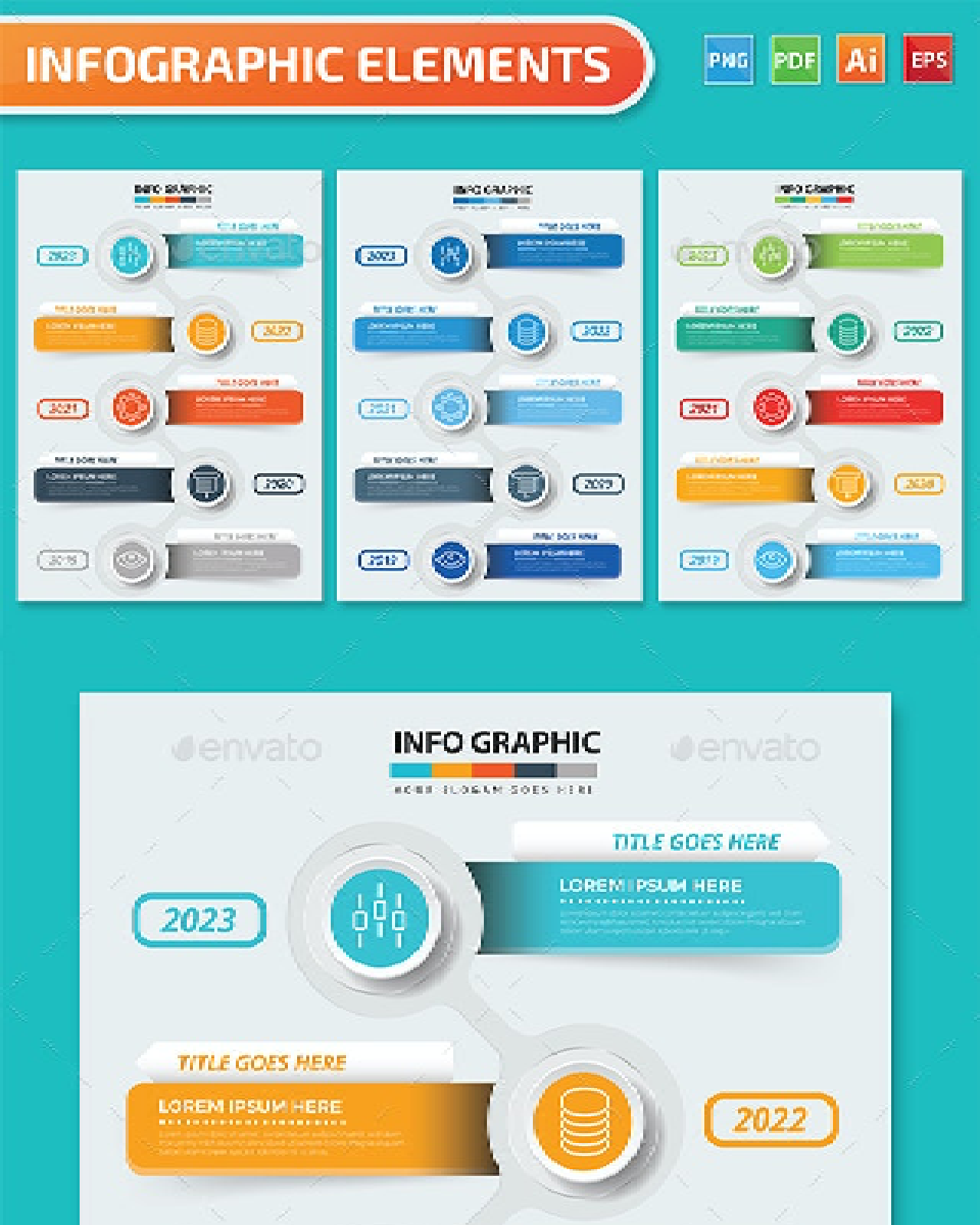 Timeline infographics design pinterest image.