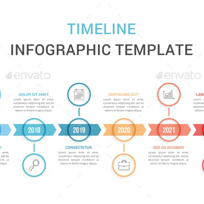 Timeline infographics main cover.