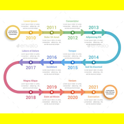 Timeline infographics main cover.