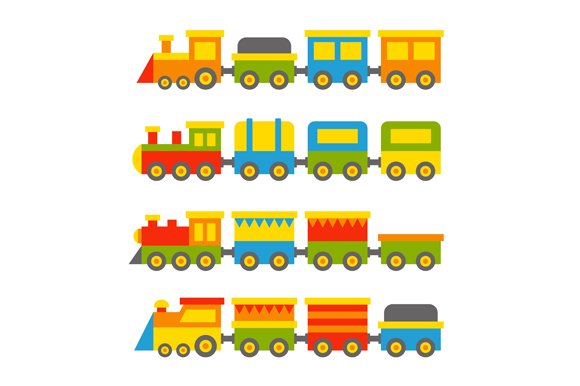 Cover image of Toy Trains Set.