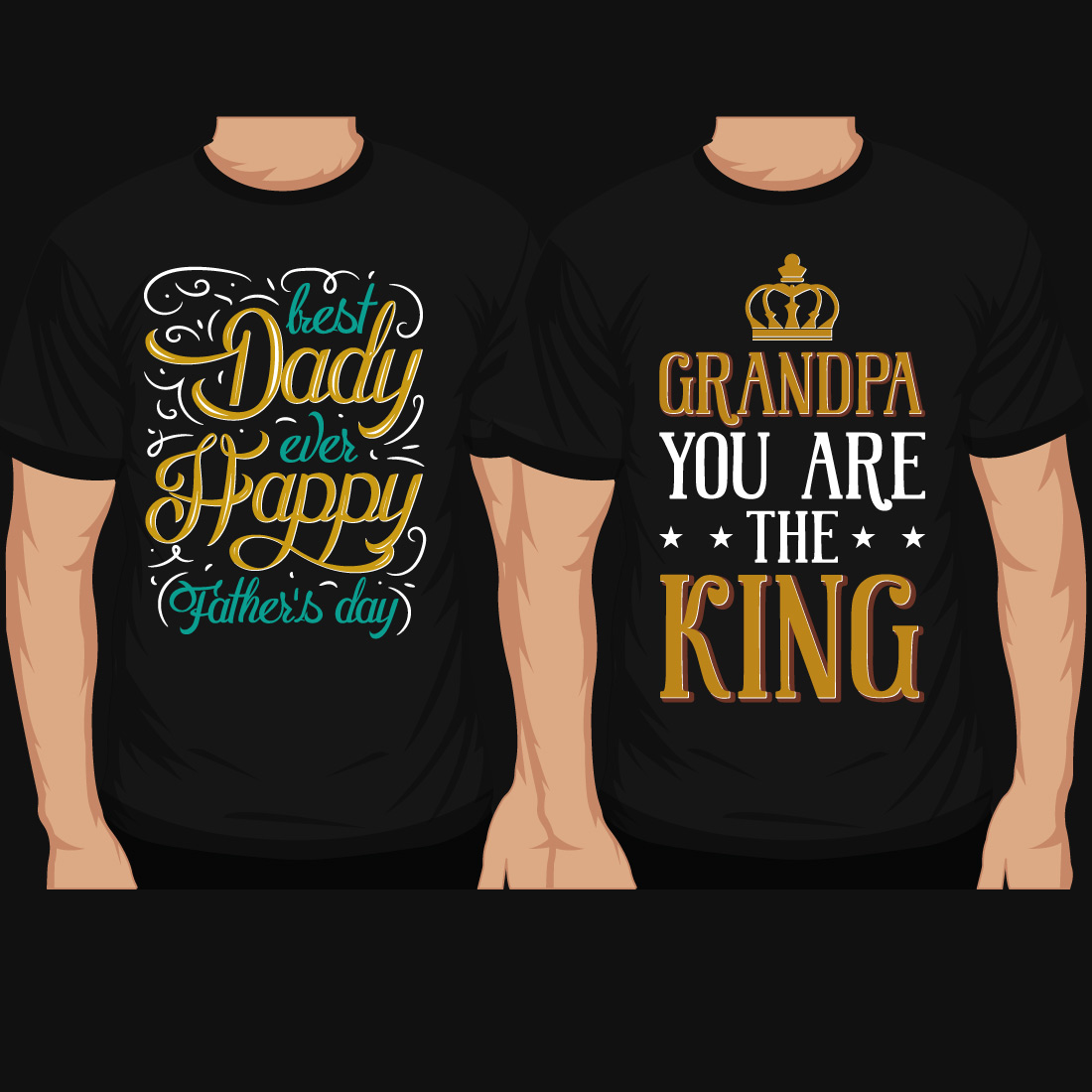 10 Best Typographic T-Shirt Designs Bundle cover