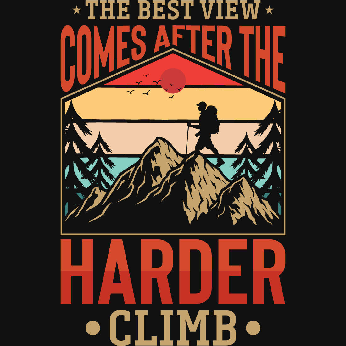 Camping T-Shirt Design cover image.