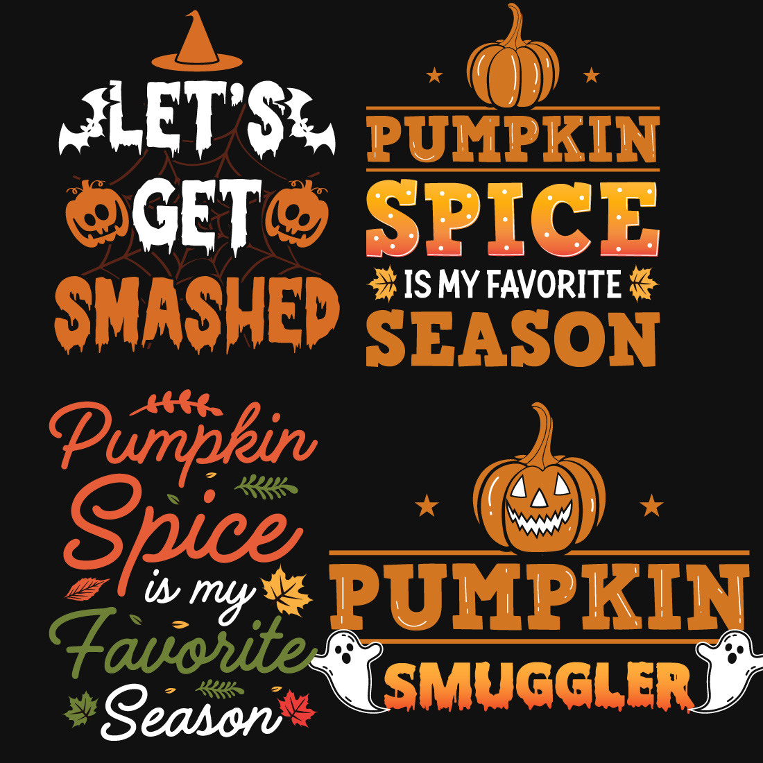 13 Halloween T-Shirt Designs Bundle cover