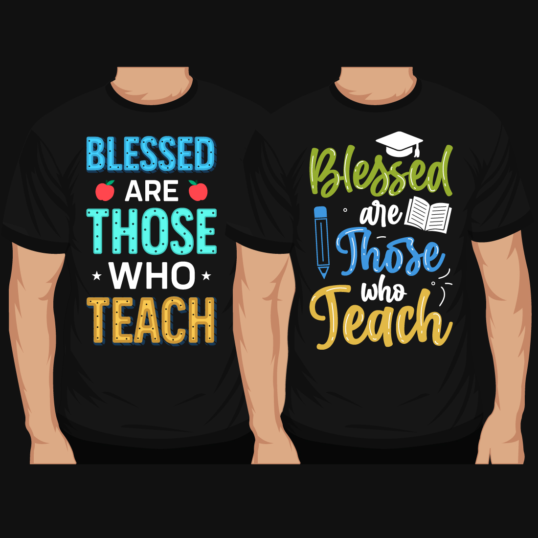 6 Teaching T-Shirt Designs Bundle cover
