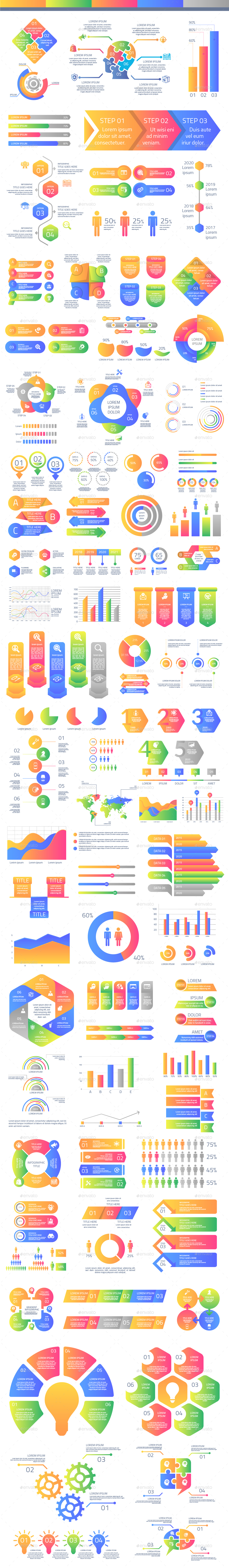 ultra modern infographic elements 617
