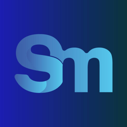 S M Letter Logo - MasterBundles