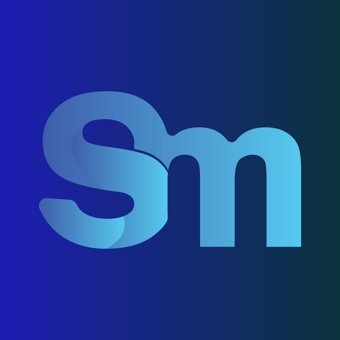 S M Letter Logo cover image.