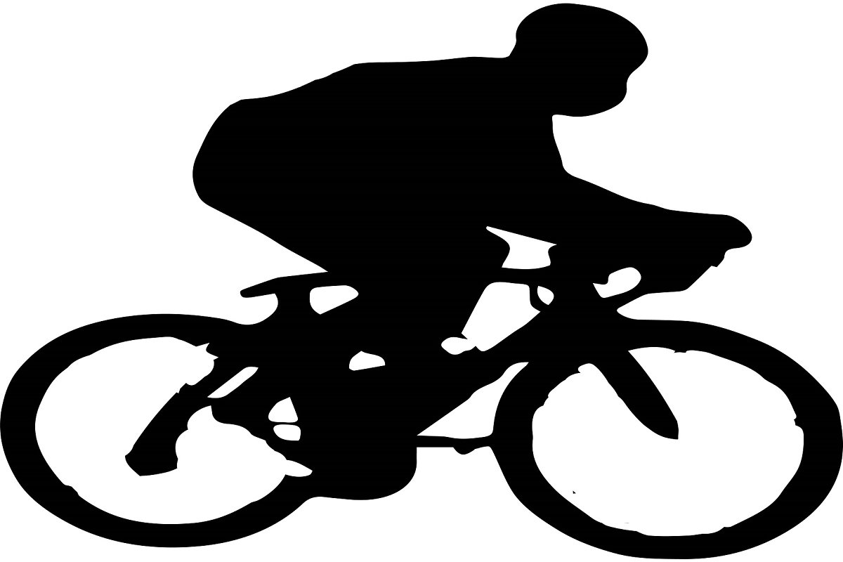 Bmx Rider Silhouette Clipart preview.
