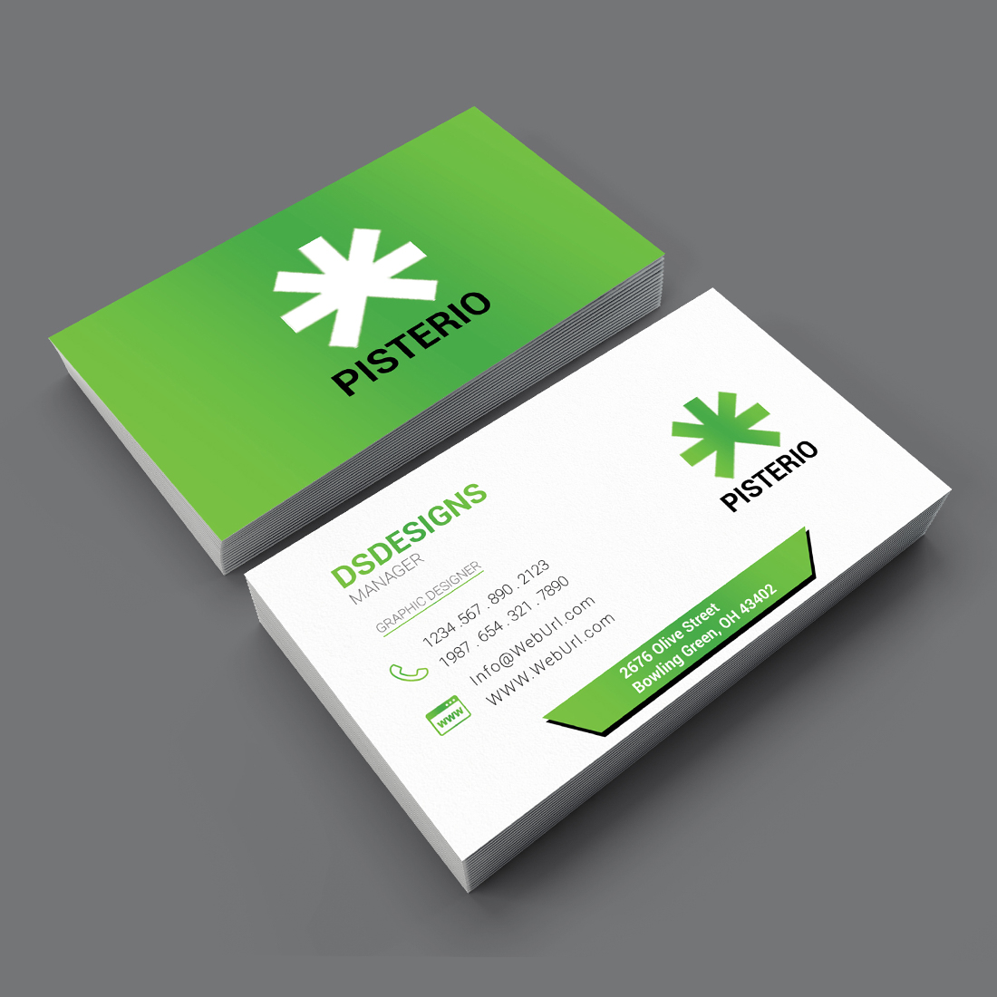Gradient Business Card Design main cover.