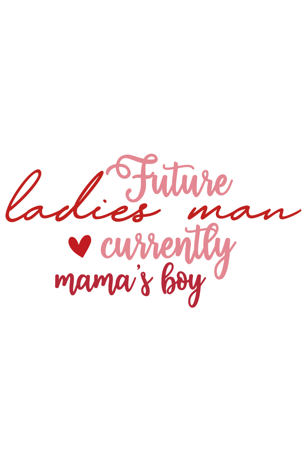 Future Ladies Man Currently Mama's Boy SVG Pinterest image.