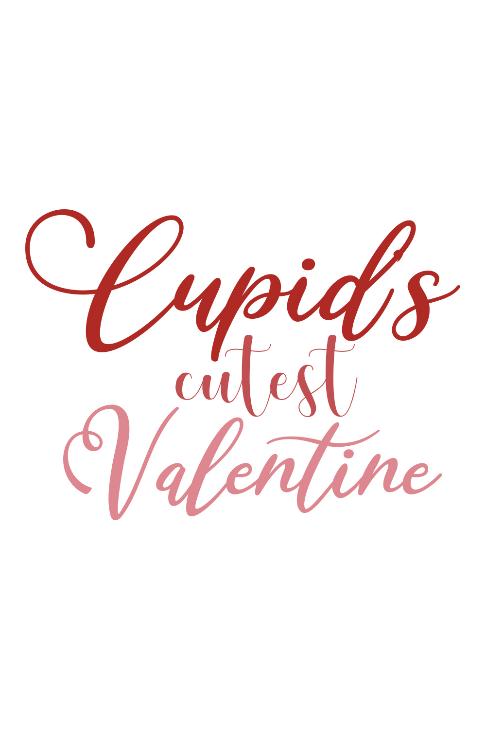 Cupids Cutest Valentine SVG Pinterest image.