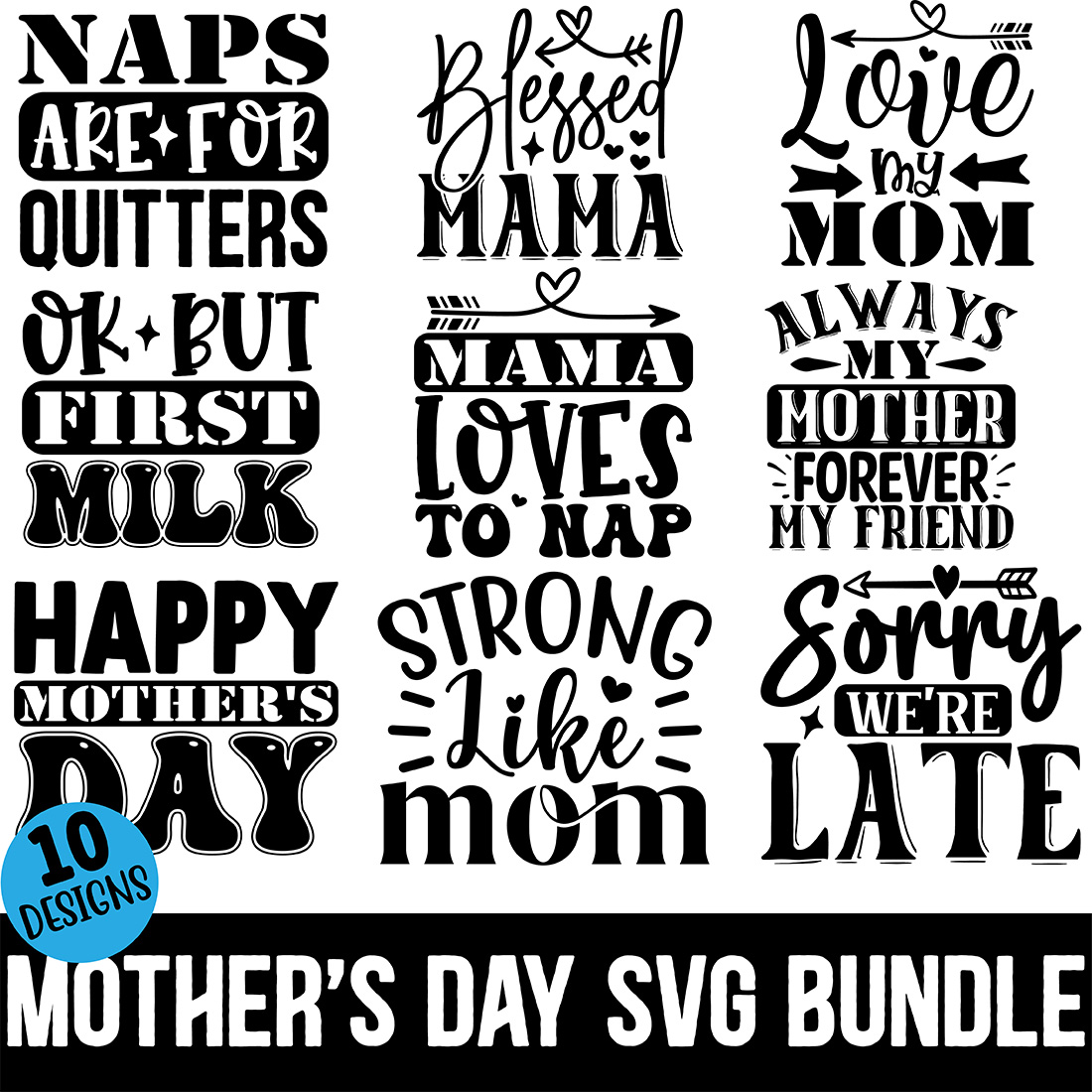 Mothers Day SVG Bundle main cover