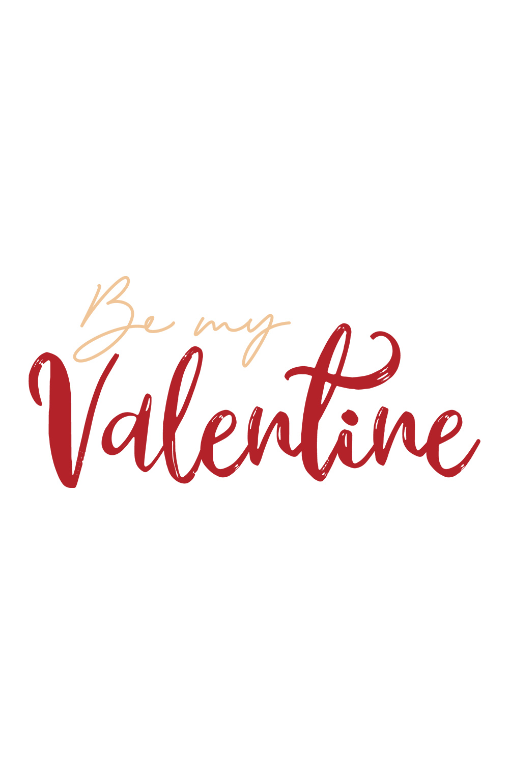 Be My Valentine SVG Pinterest image.