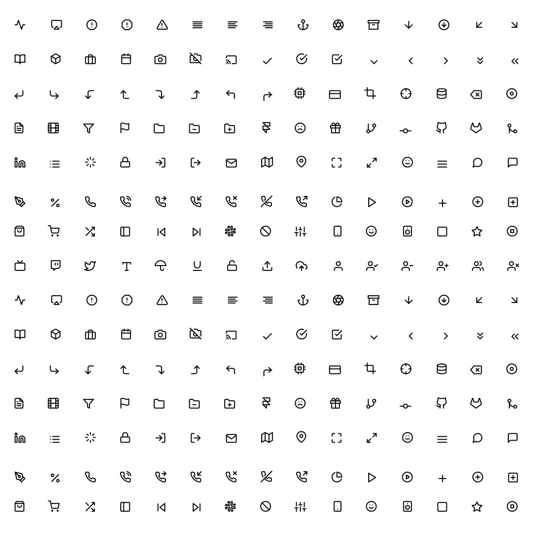 Interface Outline Icon Set cover image.