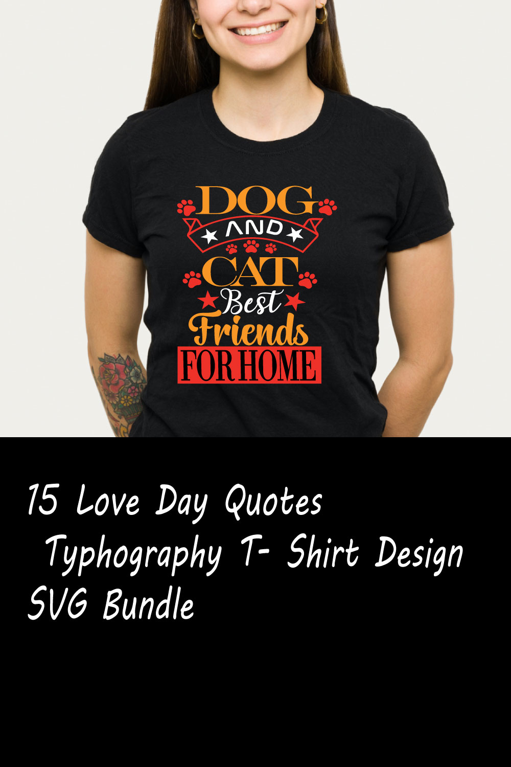 15 Love Day Quotes Typhography T-shirt Bundle Pinterest.