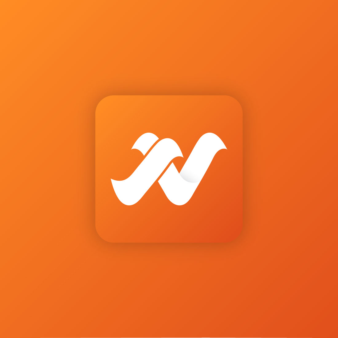 NV Letter Logo Design Template cover image.