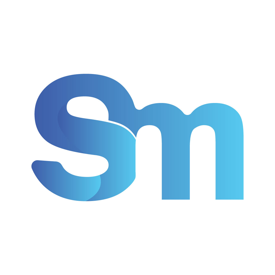 S M Letter Logo main cover.