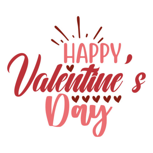 Image with beautiful inscription Happy Valentines Day