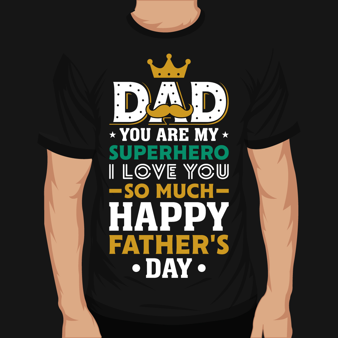 10 Best Dad Or Fathers Day Typography T-Shirt Bundle cover