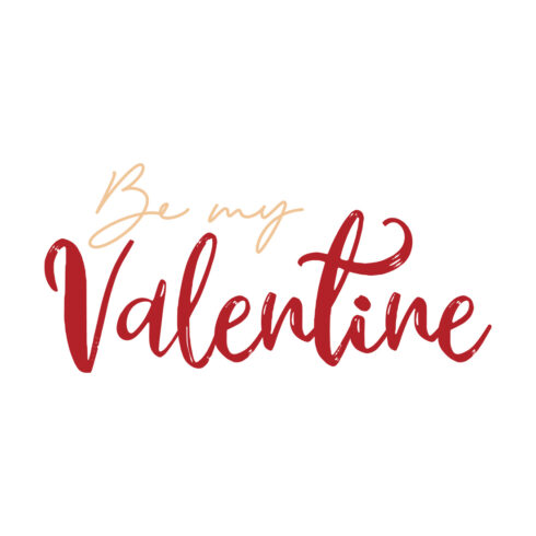 Be My Valentine SVG preview.