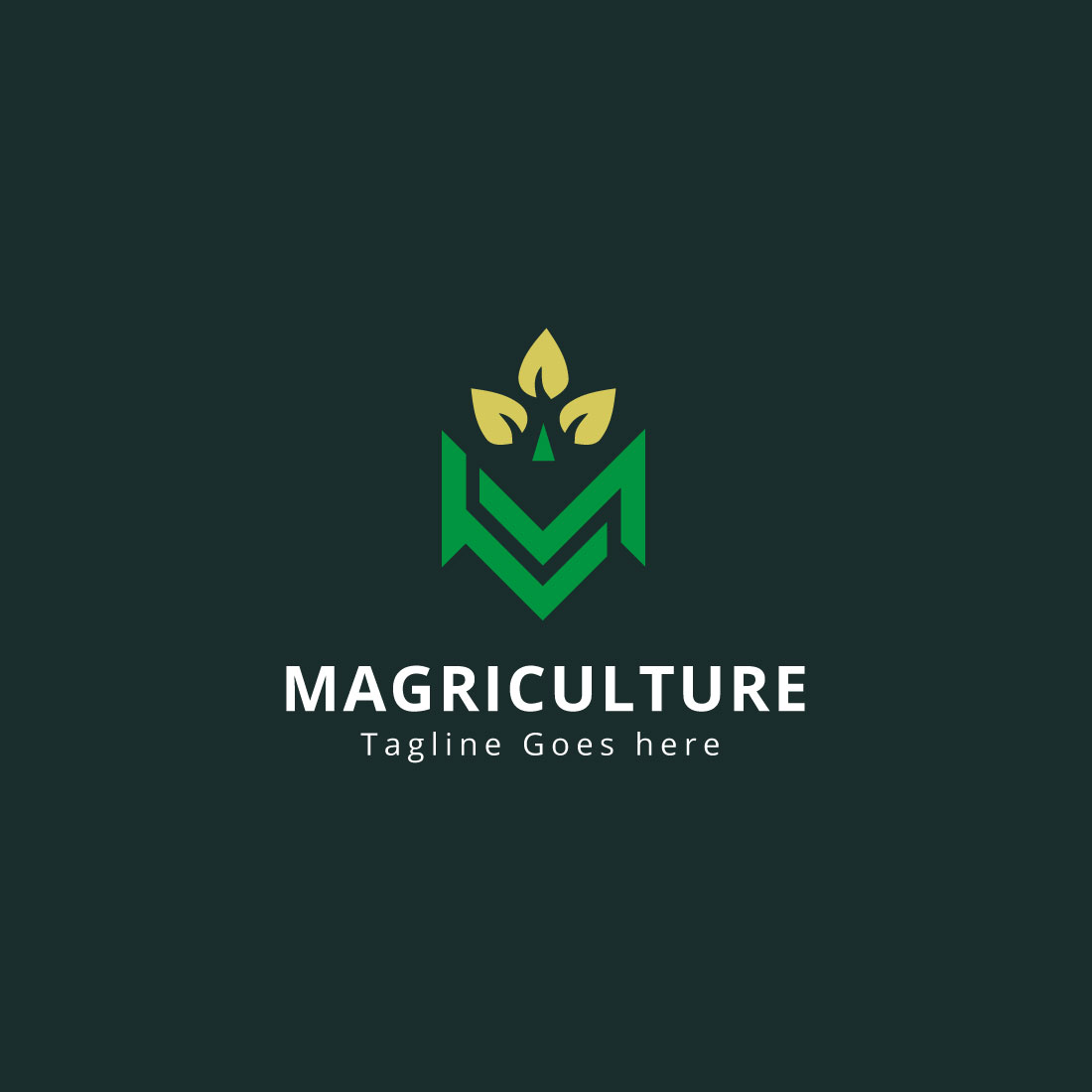 M Letter | Tree | Agriculture Logo cover image.