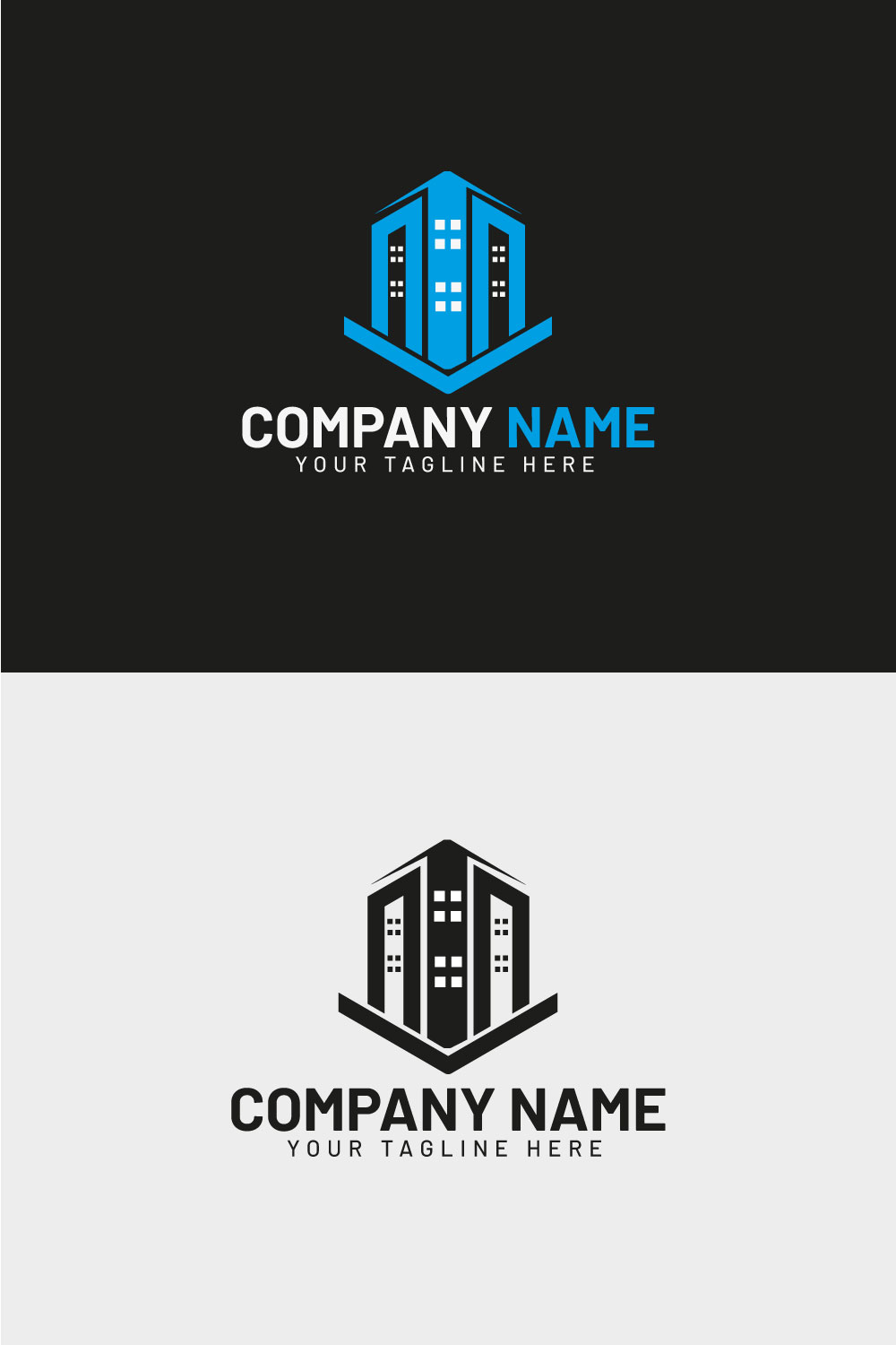 Real Estate Logo Design Pinterest image.