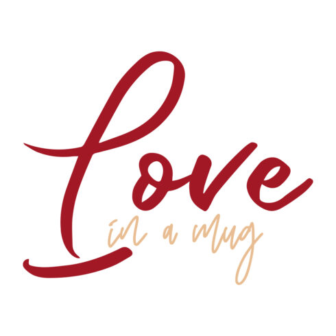 Love in a Mug SVG preview image.
