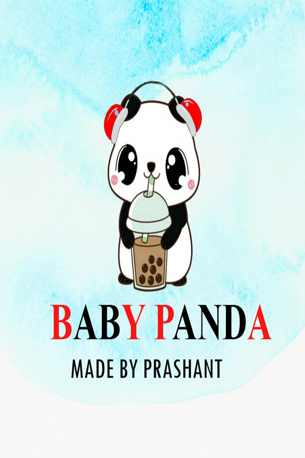 Baby Panda Logo Design pinterest image.