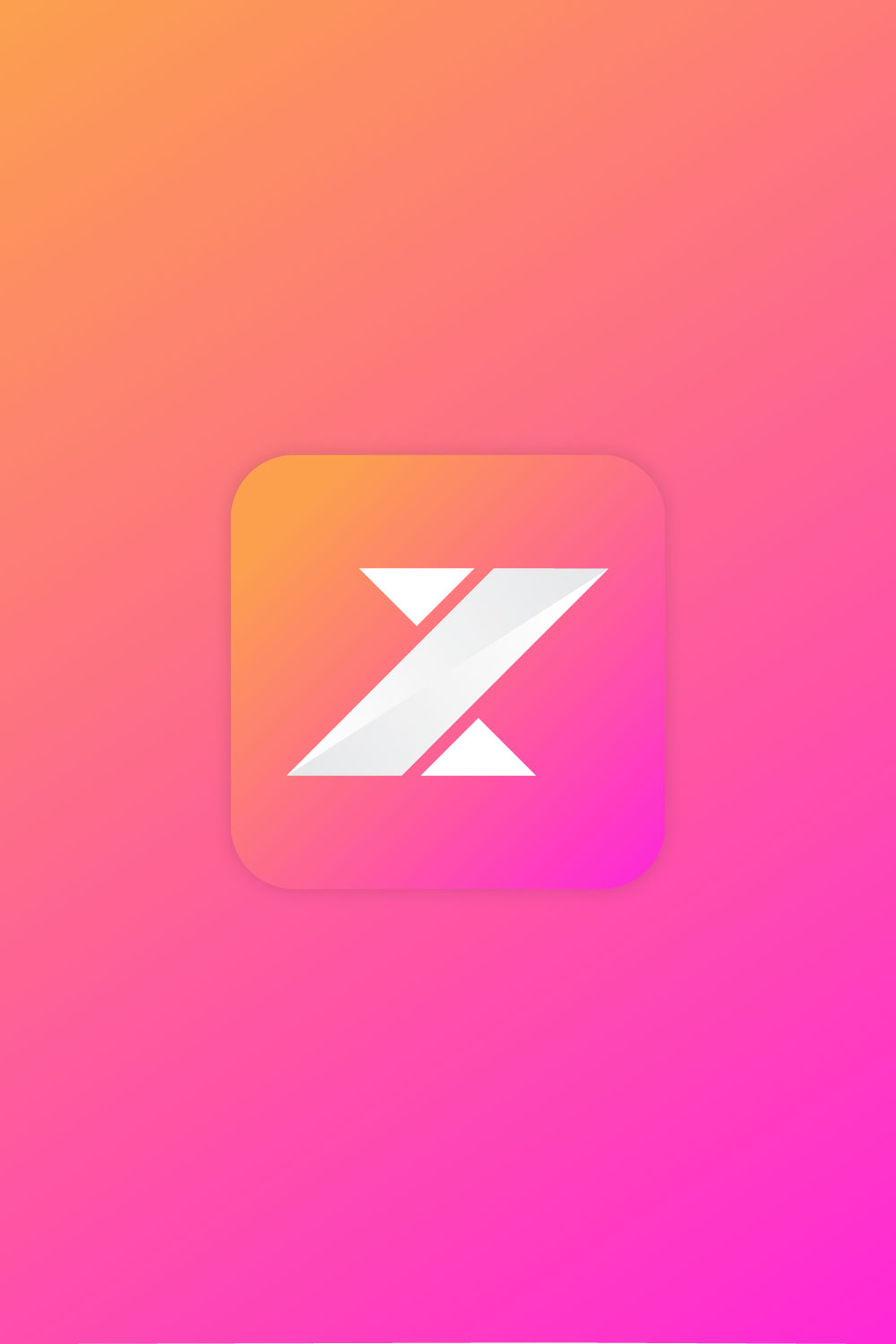 Z Letter - Logo Design template pinterest image.