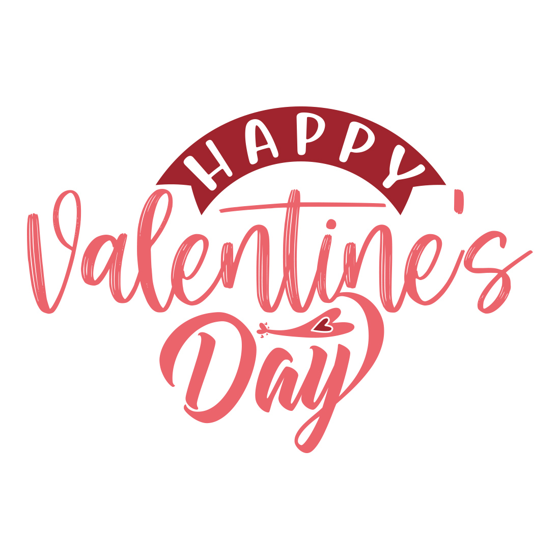Image with amazing printable lettering Happy Valentines Day