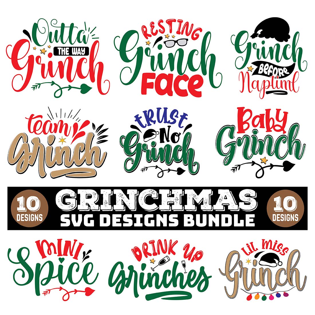 Grinch Mug Sayings Bundle