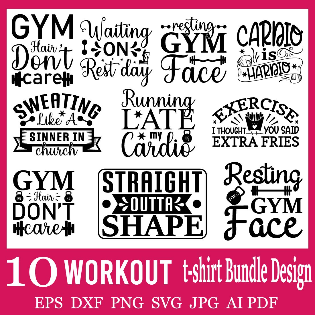 Workout Wednesday SVG is a Funny Exercise and Gym Shirt Design 