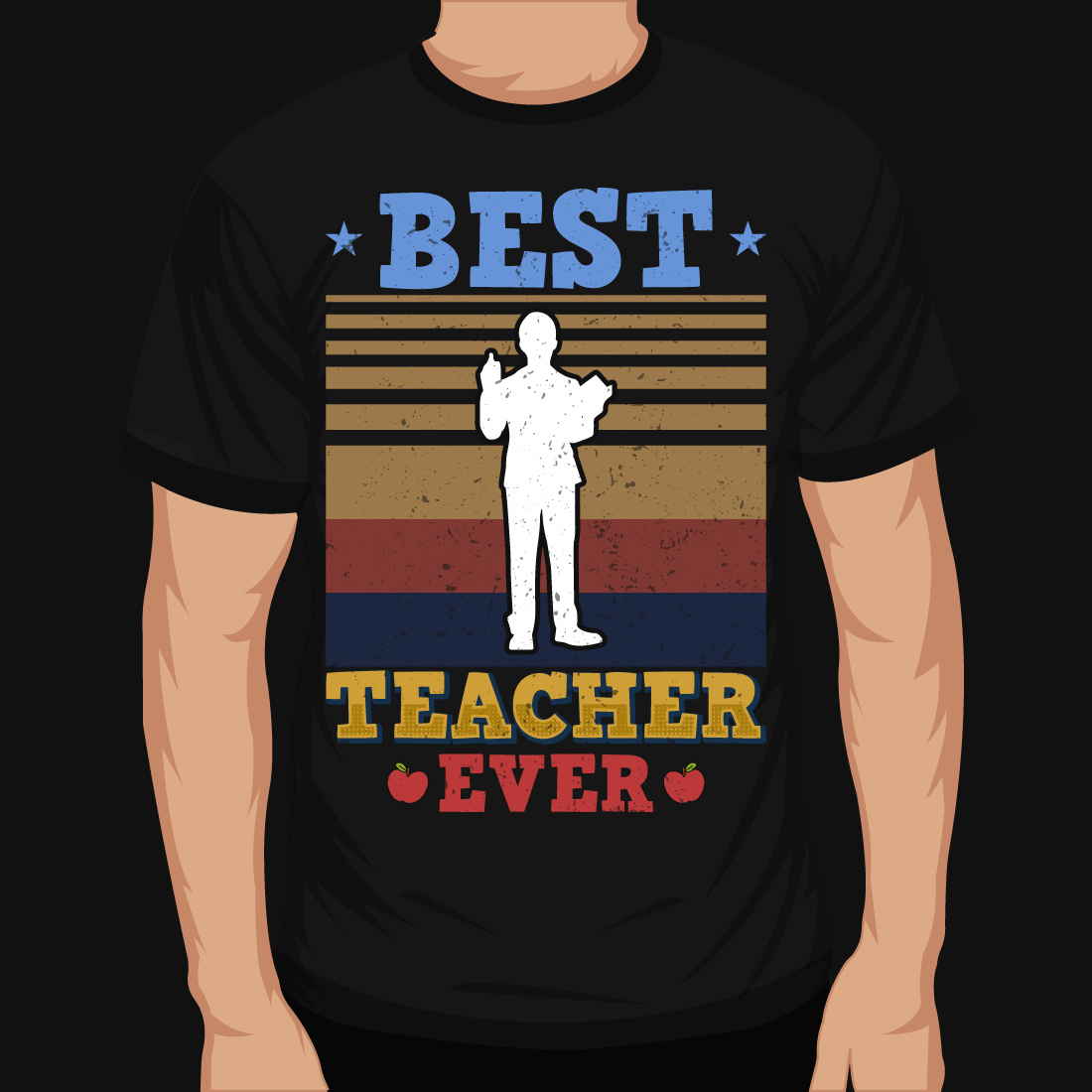 Best Teacher Ever T-Shirt Design main cover