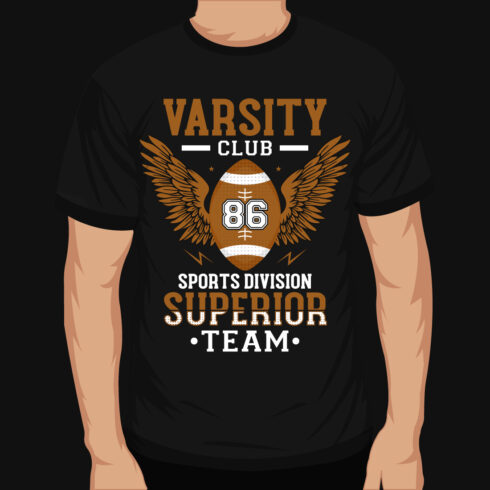 Varsity Club 86 Sports Division Superrior Rugby T-Shirt Design main cover