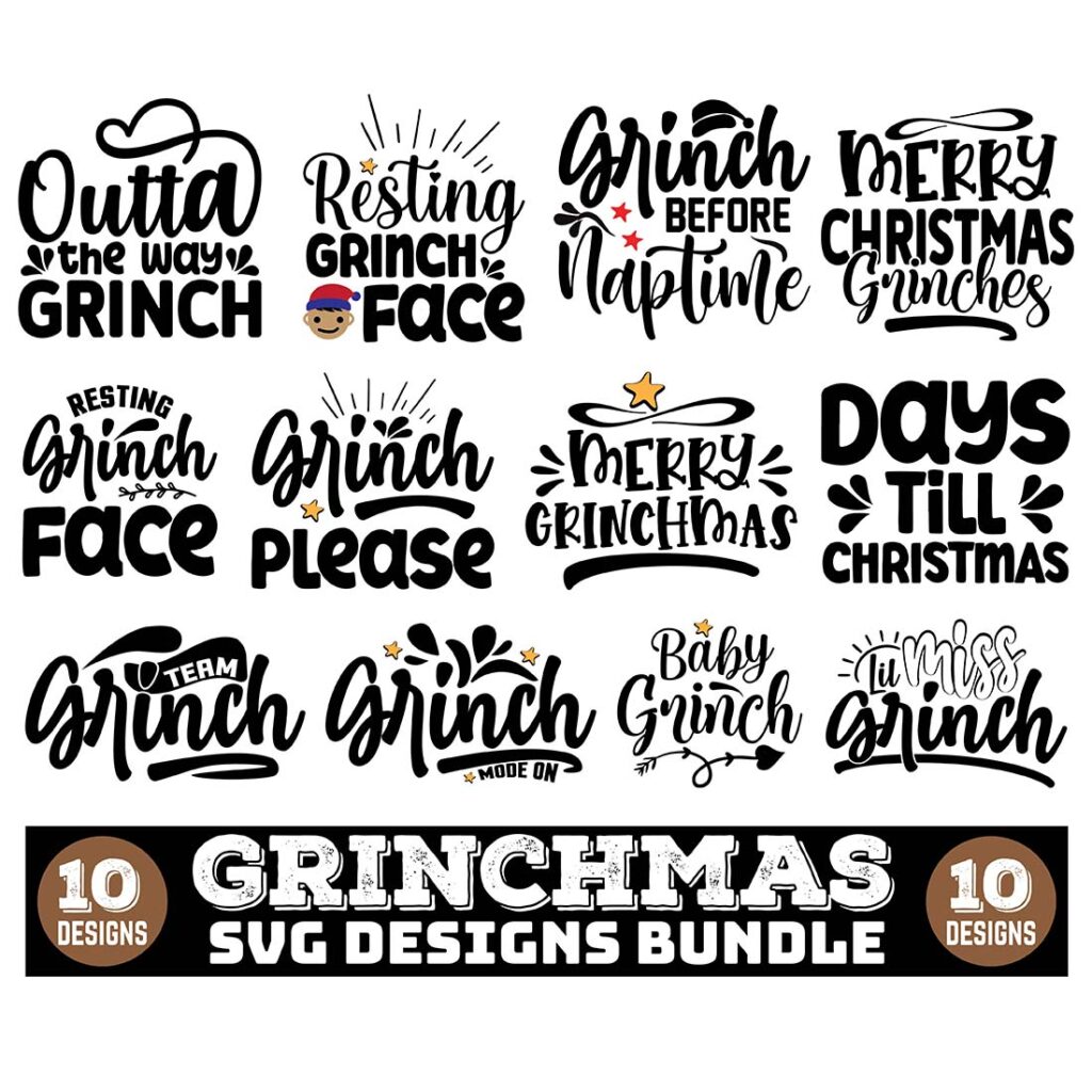 Grinchmas SVG Designs Bundle - MasterBundles