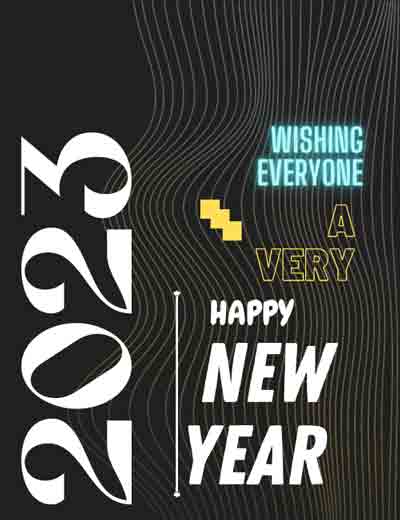 Cool dark New years poster.