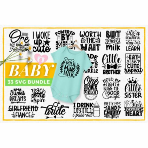 Baby SVG Bundle Design cover image.