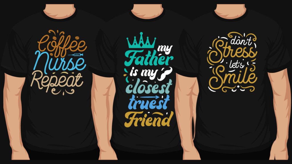 7 Best Typographic T Shirt Designs Bundle Masterbundles